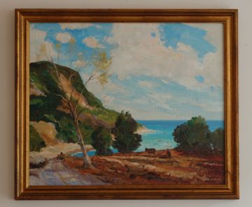 ‘Mont Canaille, Cassis’ Southern France by Gordon Barlow (1913-2004) oil on canvas